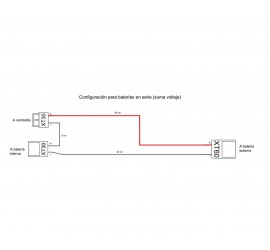 Cable de conexión en serie para batería externa