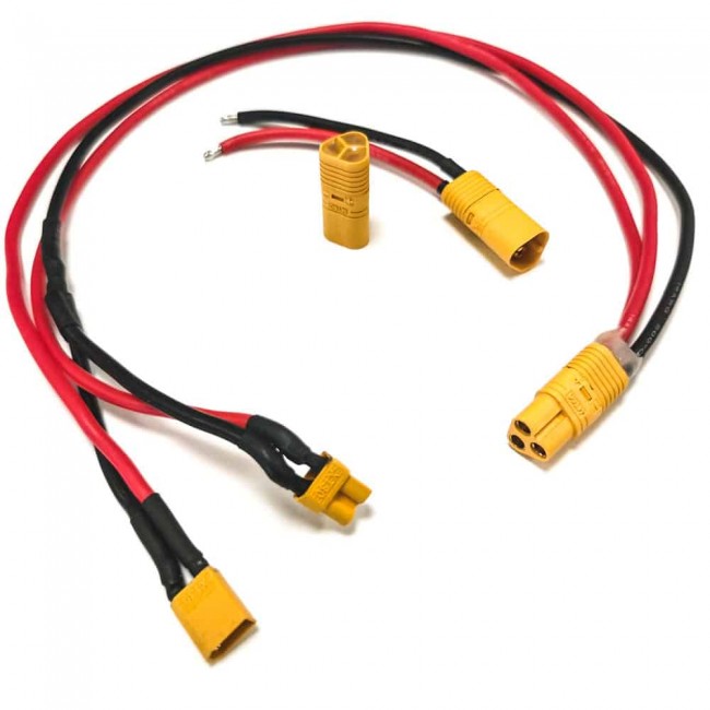 Cable de conexión conmutada para batería externa.