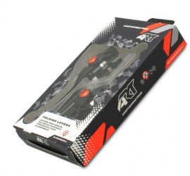 Juego de manetas articuladas ART Negro/Naranja para KTM EXC/SX 125/150/200