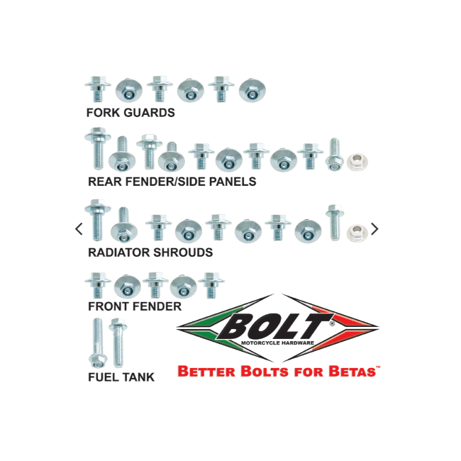 Kit tornillería de Plásticos BETA 2 Y 4T RR/RS/RR-S/XTRAINER (13-23)